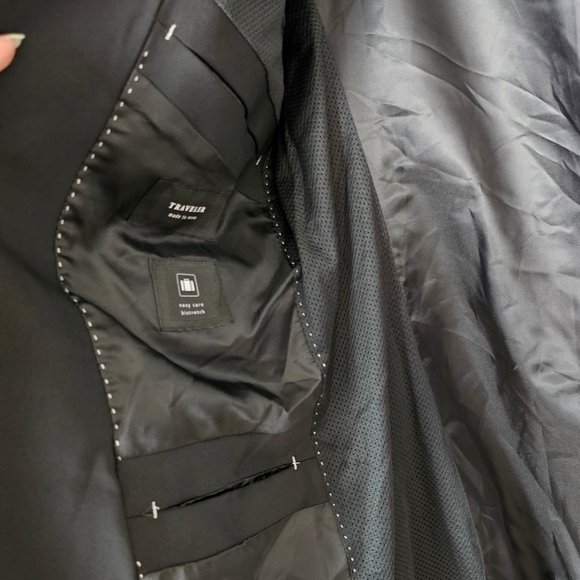 Zara Men’s Comfort Suit Jacket, Traveler Cool Comfort High IQ, Black, Size 40 - Picture 16 of 16